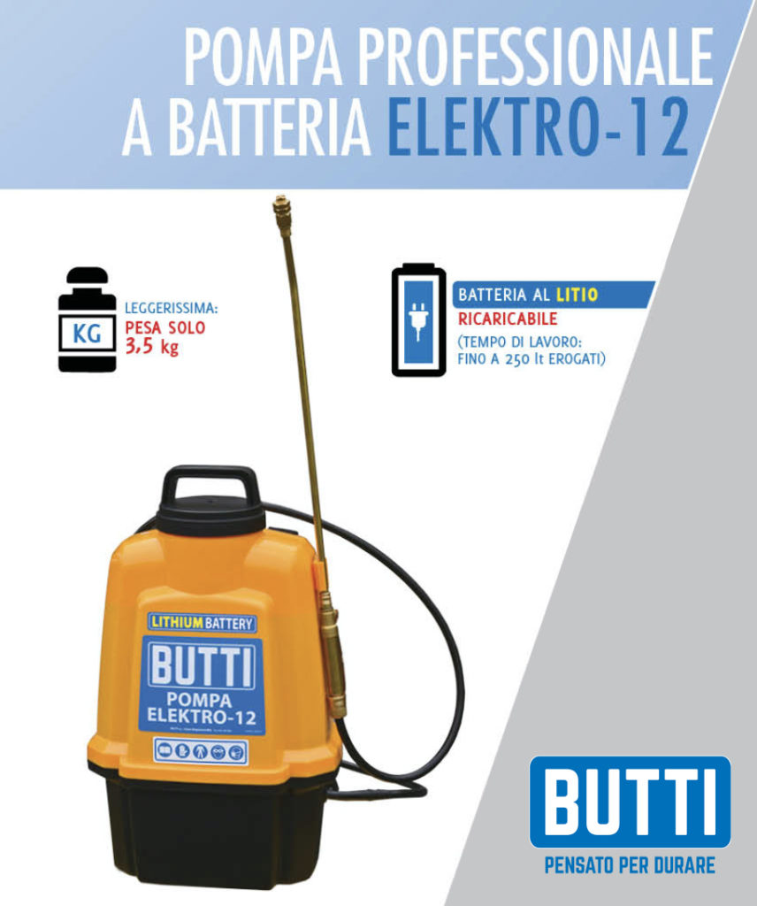 Pompa professionale a batteria Elektro-12 Butti